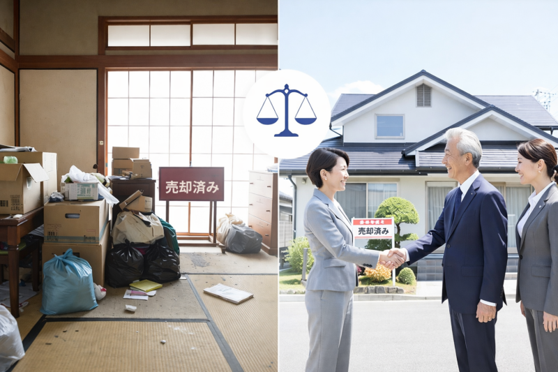 空き家は片付けなしで売却できる?そのまま売るメリットと注意点まとめ