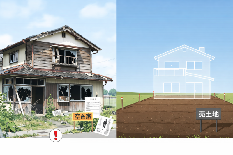 空き家を解体して更地にするメリットとデメリット