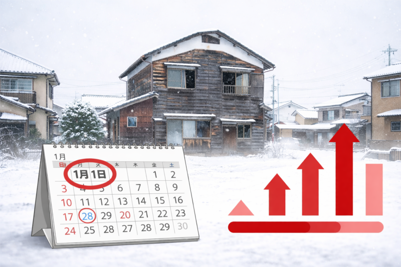 空き家の固定資産税が6倍になるのはいつから適用されるのか