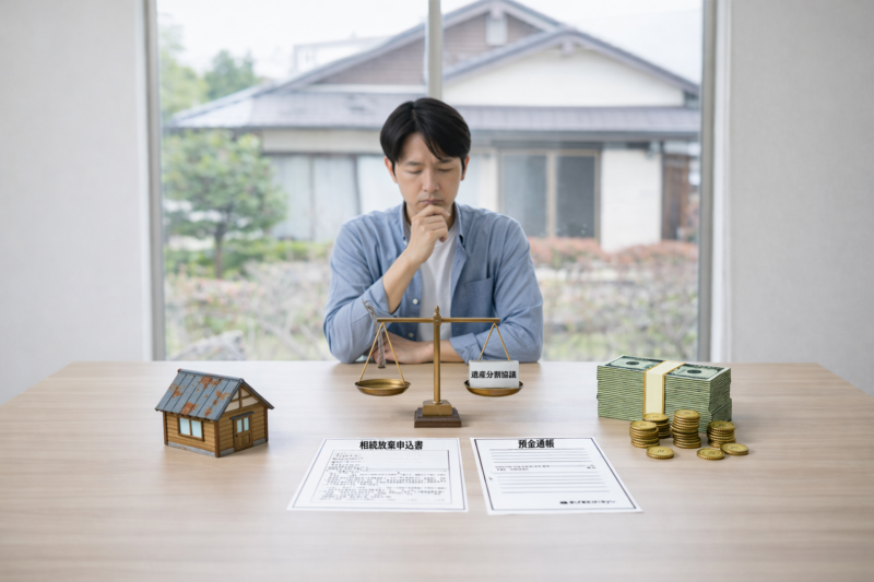 実家だけを相続放棄することは原則として不可能