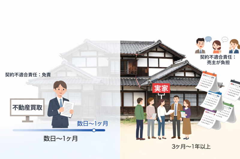 古民家買取と仲介売却の違いとは