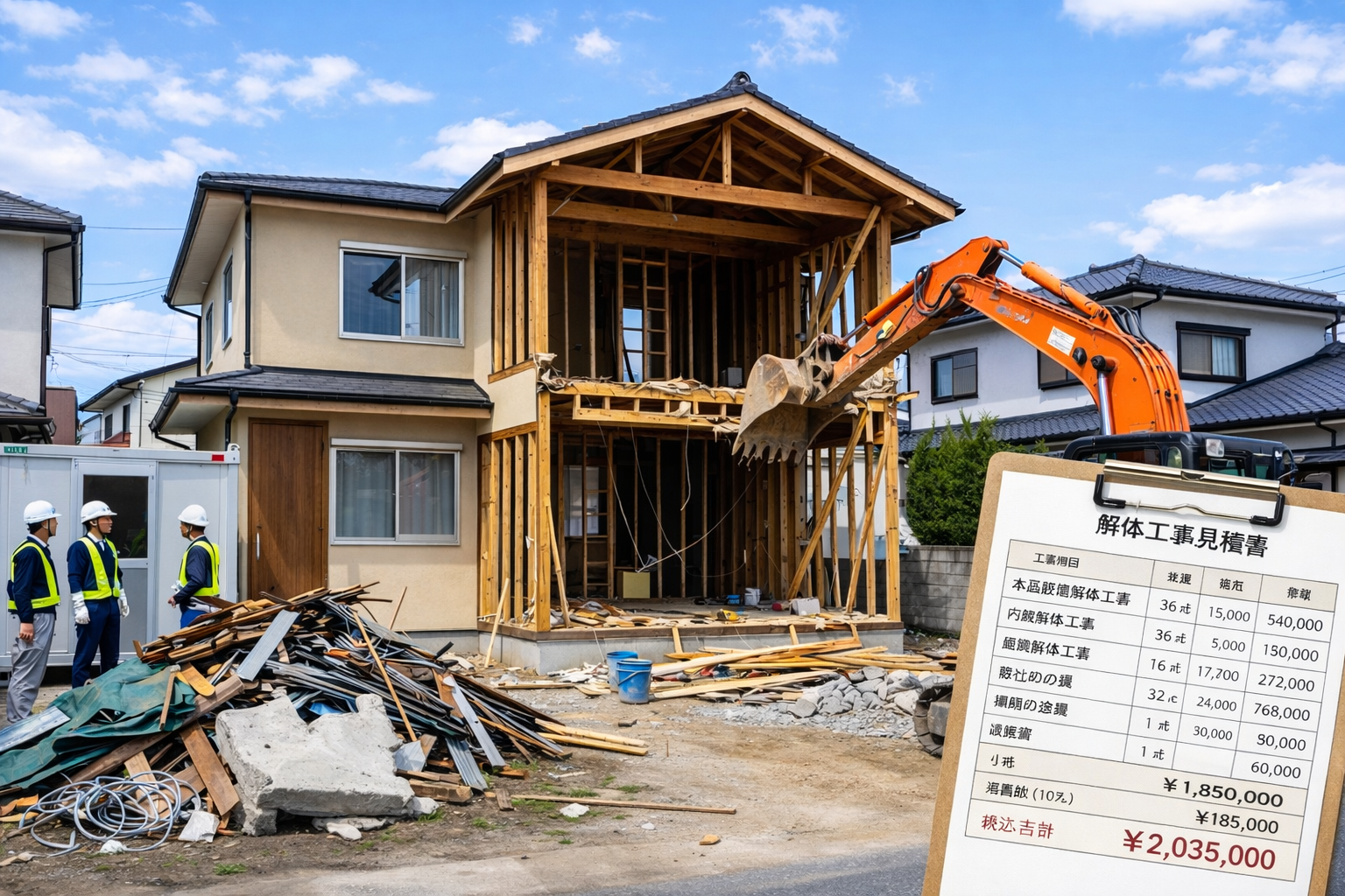 空き家の解体費用の相場は？坪単価や安く抑えるコツを徹底解説